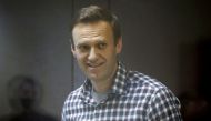 Russian opposition politician Alexei Navalny attends a court hearing in Moscow, Russia February 20, 2021. Reuters/Maxim Shemetov/File Photo