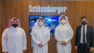 Milaha and Schlumberger officials pose for a group photo.
