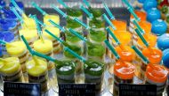 Covid-19 vaccine themed desserts are seen in a cake shop in Veresegyhaz, Hungary, April 16, 2021. Picture taken April 16, 2021. REUTERS/Bernadett Szabo