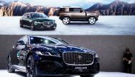 A Jaguar XFL vehicle is seen displayed at the Jaguar Land Rover booth during a media day for the Auto Shanghai show in Shanghai, China April 19, 2021. REUTERS/Aly Song
