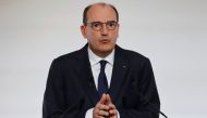 French Prime Minister Jean Castex speaks as he holds a news conference on the government strategy for the ongoing coronavirus disease (COVID-19) pandemic, Paris, France, April 22, 2021. Ludovic Marin/Pool via Reuters