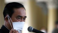 Thailand Prime Minister Prayuth Chan-ocha attends an agreement signing ceremony for purchase of AstraZeneca's potential COVID-19 vaccine at Government House, amid the spread of the coronavirus disease (COVID-19), in Bangkok, Thailand November 27, 2020. RE