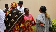 Parents of students from the Federal College of Forestry Mechanization who have been abducted speak after a meeting in Kaduna, Nigeria April 28, 2021. Reuters/Afolabi Sotunde