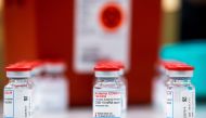FILE PHOTO: Vials of the Moderna COVID-19 vaccine are seen at Apotex pharmaceutical company as Humber River Hospital's mobile vaccine clinic vaccinate employees as part of the coronavirus disease (COVID-19) vaccination campaign, in Toronto, Ontario, Canad