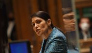 File photo of Britain's Secretary of State for the Home Department Priti Patel. UK Parliament/Jessica Taylor/Handout via Reuters