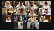 Chairman of Qatari Hotels Association, Sheikh Faisal bin Qassim Al Thani, and First Vice- Chairman of Qatari Hotels Association, Sheikh
Dr. Khalid bin Thani Al Thani, with other officials during the meeting.