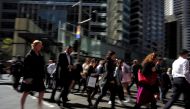 File photo: Office workers and shoppers walk through Sydney's central business district in Australia, September 7, 2016. Reuters/Jason Reed/File Photo