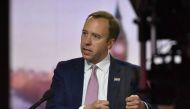 Britain's Health Secretary Matt Hancock appears on BBC TV's The Andrew Marr Show in London, Britain, May 16, 2021. Jeff Overs/BBC/Handout via REUTERS