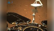 An image taken on Mars by Chinese rover Zhurong of China's Tianwen-1 mission is seen in this handout image released by the China National Space Administration (CNSA), May 19, 2021. CNSA/Handout via Reuters