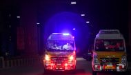 Volunteers drive an ambulance amidst the coronavirus disease (COVID-19) pandemic, in Bengaluru, India, May 18, 2021. Reuters/Samuel Rajkumar