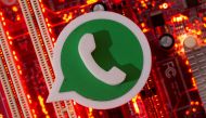 FILE PHOTO: A 3D printed WhatsApp logo is placed on a computer motherboard in this illustration taken January 21, 2021. REUTERS/Dado Ruvic/Illustration/File Photo/File Photo
