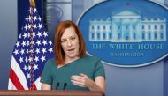 White House Press Secretary Jen Psaki speaks during a briefing at the White House in Washington, U.S., May 20, 2021. REUTERS/Kevin Lamarque ????
