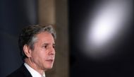 US Secretary of State Antony Blinken speaks with reporters during a news conference at his hotel, in Jerusalem May 25, 2021. Alex Brandon/Pool via Reuters