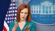 White House Press Secretary Jen Psaki speaks to reporters at the White House in Washington, US, May 25, 2021. Reuters/Kevin Lamarque ?