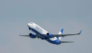 File photo: A Boeing 737-800 plane of Belarusian state carrier Belavia takes off at the Domodedovo Airport outside Moscow, Russia May 28, 2021. Reuters/Maxim Shemetov/File Photo