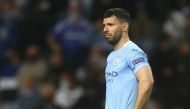 Manchester City's Sergio Aguero looks dejected after the match Pool via REUTERS/Carl Recine