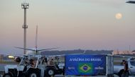 A refrigerated container with supplies to produce China's Sinovac vaccines against the coronavirus disease (COVID-19) arrives at International Airport in Guarulhos, Brazil, May 25, 2021. REUTERS/Carla Carniel
