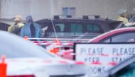 Healthcare workers administer coronavirus disease (COVID-19) tests at a drive-through testing centre on the first day of a seven-day lockdown, as the state of Victoria looks to curb the spread of an outbreak in Melbourne, Australia, May 28, 2021. REUTERS/