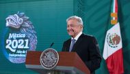 FILE PHOTO: Mexican President Andres Manuel Lopez Obrador. Mexico's Presidency/Handout via REUTERS 