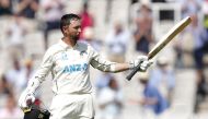 Cricket - First Test - England v New Zealand - Lord's Cricket Ground, London, Britain - June 3, 2021 New Zealand's Devon Conway celebrates reaching his double century Action Images via Reuters/Andrew Couldridge
