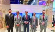  Minister of State and Chairman of QFZA, H E Ahmad Al Sayed with other officials at SPIEF 2021.
