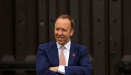 Britain's Health Secretary Matt Hancock stands outside Mansfield College, Oxford University, during a G7 health ministers meeting in Oxford, Britain June 4, 2021. Steve Parsons/A Wire/Pool via REUTERS