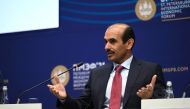 H E Saad Sherida Al Kaabi, Minister of State for Energy Affairs, the President and CEO of Qatar Petroleum, speaking during a session at the ongoing St. Petersburg International Economic Forum.