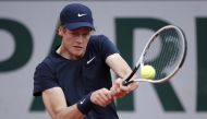 Italy's Jannik Sinner in action during his third round match against Sweden's Mikael Ymer REUTERS/Benoit Tessier