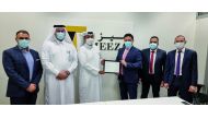 Officials of MEEZA and Cisco Qatar during the event.