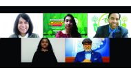 Experts participating in a virtual conference.