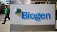 File photo: A sign marks a Biogen facility, some of whose employees have tested positive for the coronavirus after attending a meeting in Boston, in Cambridge, Massachusetts, US, March 9, 2020. Reuters/Brian Snyder/File Photo