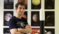 Matthieu Pluvinage poses in his office at the ESIGELEC engineering school where he teaches, in Saint-Etienne-du-Rouvray, France, June 4, 2021. Reuters/Lea Guedj 