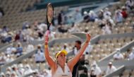 Tennis - French Open - Roland Garros, Paris, France - June 8, 2021 Russia's Anastasia Pavlyuchenkova celebrates after winning her quarter final match against Kazakhstan's Elena Rybakina REUTERS/Benoit Tessier

