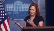 White House Press Secretary Jen Psaki holds a press briefing at the White House in Washington, U.S., June 8, 2021. REUTERS/Leah Millis
