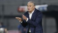Brazil coach Tite during the match Reuters/Cesar Olmedo
 