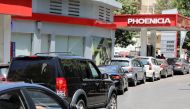 Cars stand in line at a gas station as they wait to fuel up in Beirut, Lebanon June 3, 2021. Reuters/Mohamed Azakir