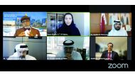 Officials during the virtual conference titled ‘Qatar Economic Development and Opportunities’.
