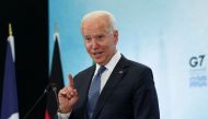 U.S. President Joe Biden speaks during a news conference at the end of the G7 summit, at Cornwall Airport Newquay, Britain, June 13, 2021. REUTERS/Kevin Lamarque