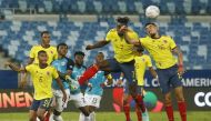 Colombia's Daniel Munoz and Colombia's Duvan Zapata in action Reuters/Carla Carniel
 