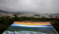 File photo: An artist impression of Taishan Nuclear Power Plant is displayed on a viewing platform overlooking the construction site in Taishan, Guangdong province, October 17, 2013. Reuters/Bobby Yip/File Photo