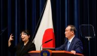 Japanese Prime Minister Yoshihide Suga attends a news conference on Japan's response to the coronavirus disease (Covid-19) outbreak, at his official residence in Tokyo, Japan, June 17, 2021. Reuters/Issei Kato/Pool