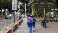 FILE PHOTO: Children leave a school in the Shekou area of Shenzhen, Guangdong province, China April 20, 2021. REUTERS/David Kirton