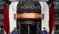 File photo: Police stand outside a hotel where a meeting of the Joint Commission of the Joint Comprehensive Plan of Action (JCPOA), or Iran nuclear deal, is held in Vienna, Austria, April 20, 2021. Reuters/Leonhard Foeger/File Photo
