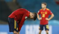 Spain's Alvaro Morata looks dejected Pool via REUTERS/Marcelo Del Pozo