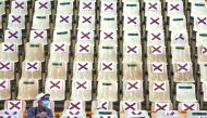 A man waits at the observation area after receiving the vaccine against the coronavirus disease (COVID-19), during a vaccination session for elderly people over 85 years old, at an auditorium in New Taipei City, Taiwan June 16, 2021. REUTERS/Ann Wang
