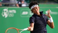 June 8, 2021 China's Zhizhen Zhang in action during his round of 32 match against Italy's Andreas Seppi Action Images via Reuters/Molly Darlington/File Photo