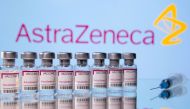 Vials labelled 