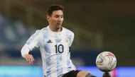 Soccer Football - Copa America 2021 - Group A - Bolivia v Argentina - Arena Pantanal, Cuiaba, Brazil - June 28, 2021 Argentina's Lionel Messi in action REUTERS/Rodolfo Buhrer
