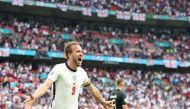 Soccer Football - Euro 2020 - Round of 16 - England v Germany - Wembley Stadium, London, Britain - June 29, 2021 England's Harry Kane celebrates scoring their second goal Pool via REUTERS/Catherine Ivill
