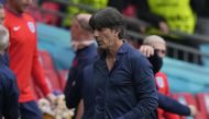 Germany coach Joachim Loew reacts at the end of the match Pool via REUTERS/Frank Augstein